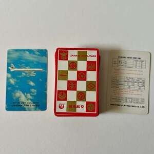 Vintage Nintendo Japan Air Lines JAL Playing Cards with Plastic Case